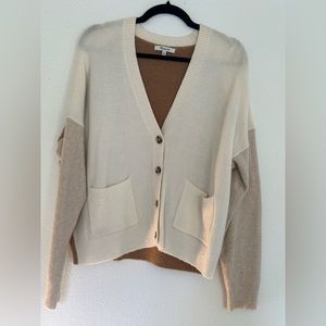 Neutral color block Madewell sweater